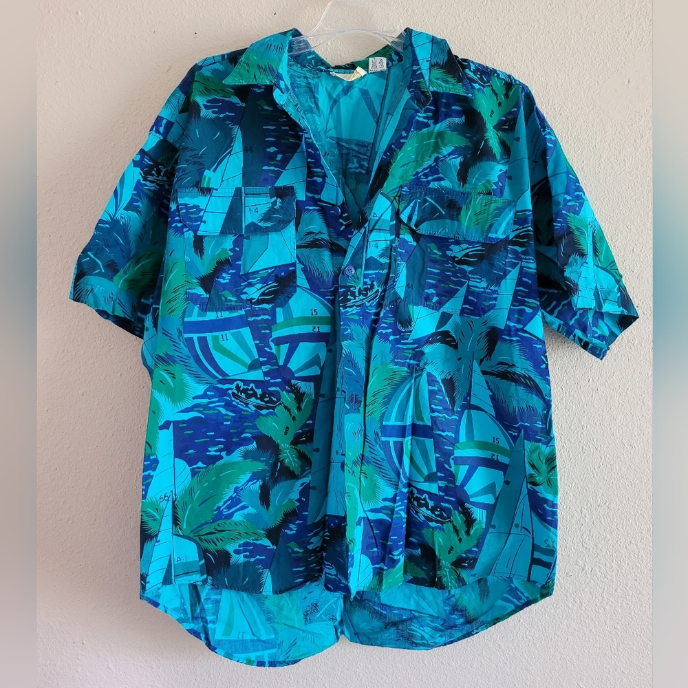 Vintage Gottex Sz Large Hawaiian shirt
